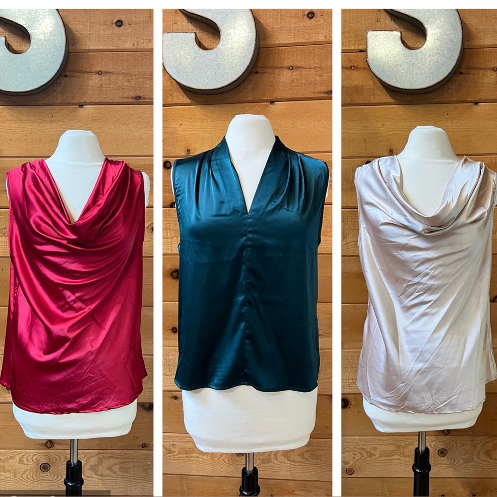 SHEIN Satin Blouse Set Of 3